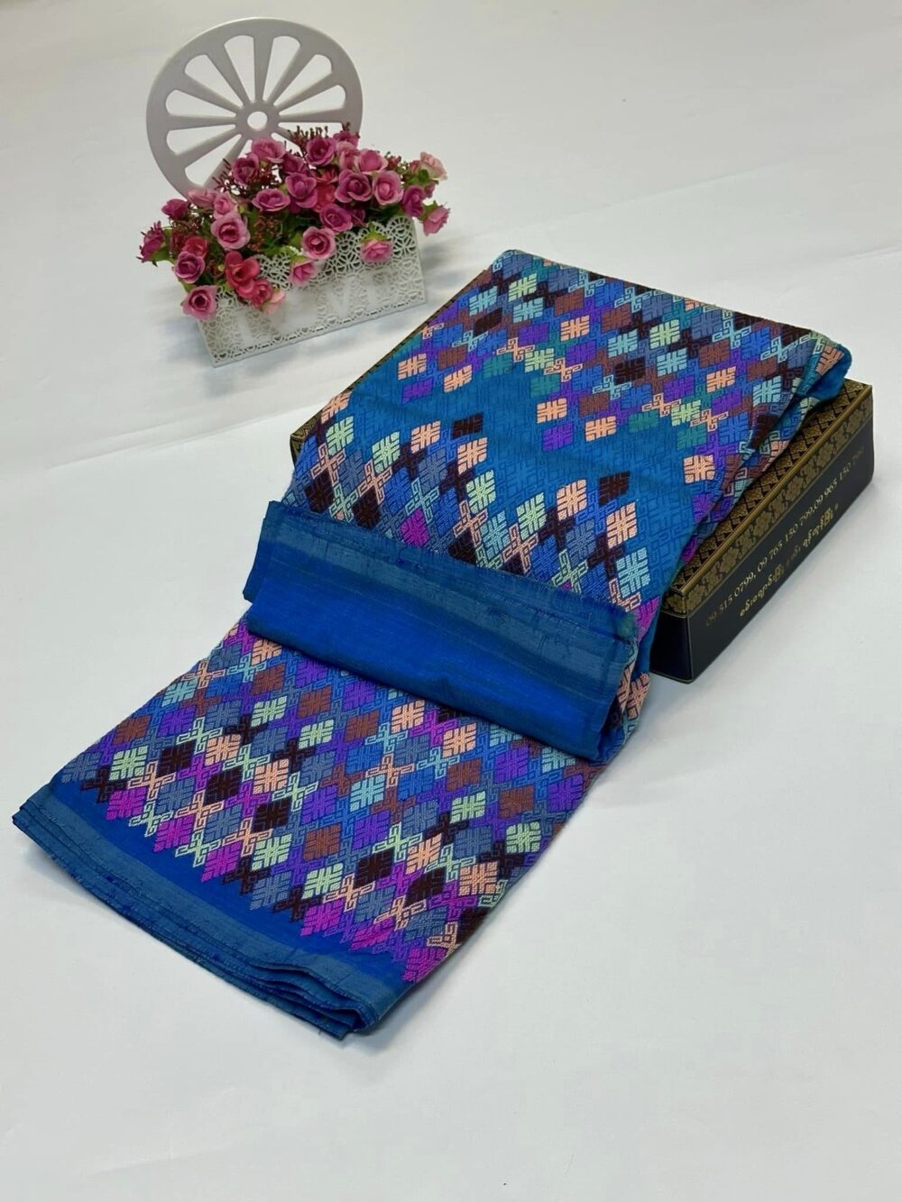 Premium Silk With Shawl - Image 4