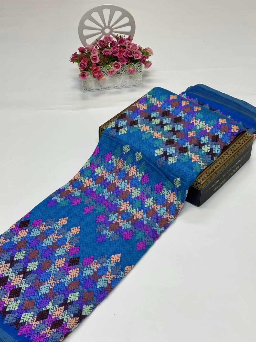 Premium Silk With Shawl - Image 3
