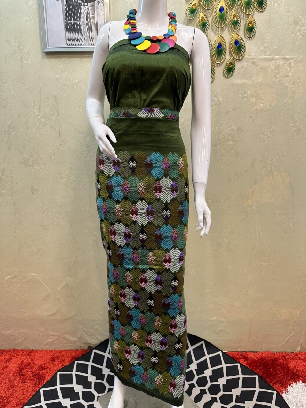 Premium Silk With Shawl - Image 4