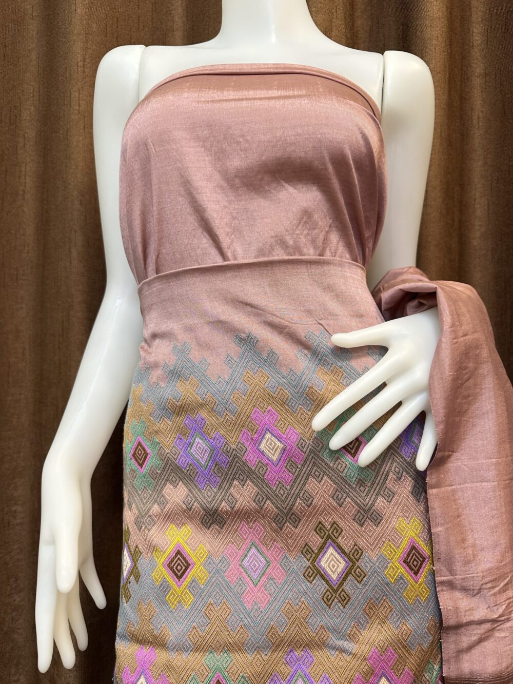 Premium Silk With Shawl - Image 5
