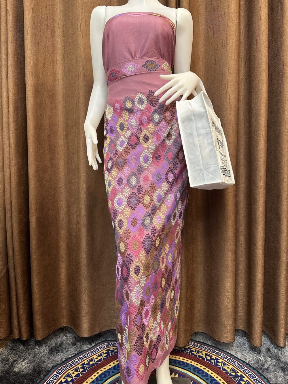 Premium Silk With Shawl - Image 5