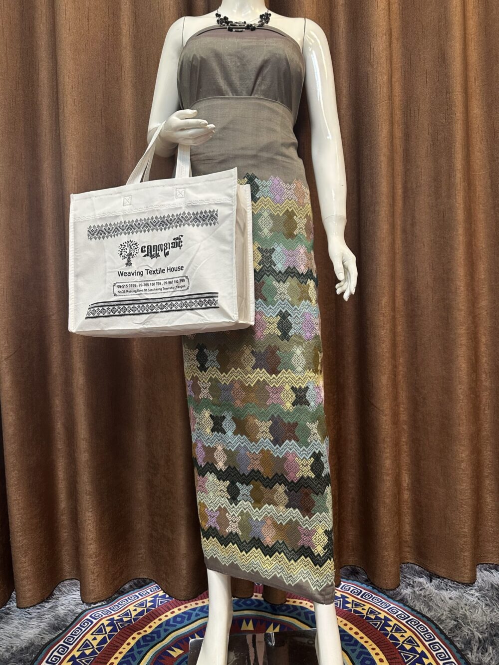Premium Silk With Shawl - Image 3
