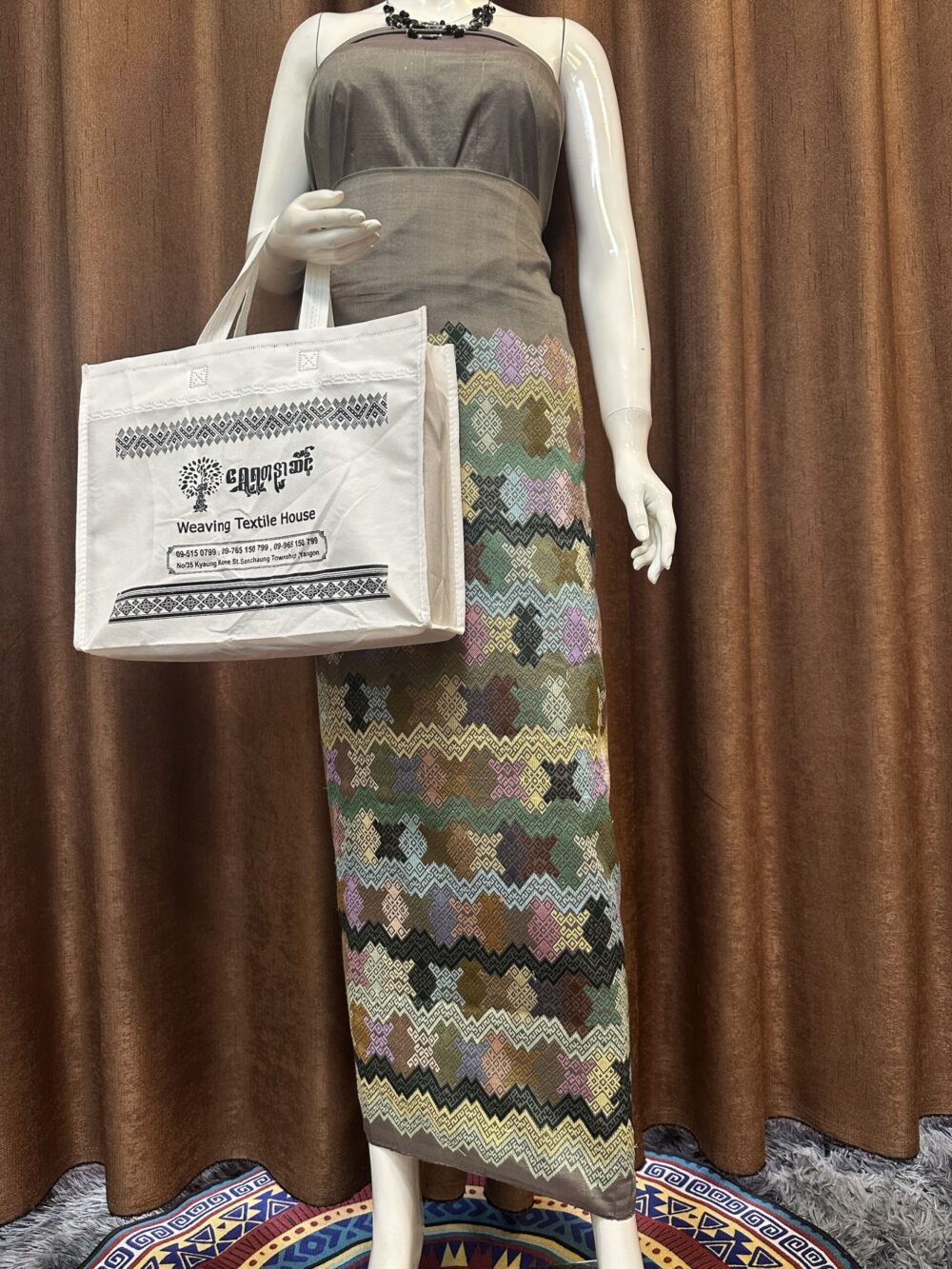 Premium Silk With Shawl - Image 2