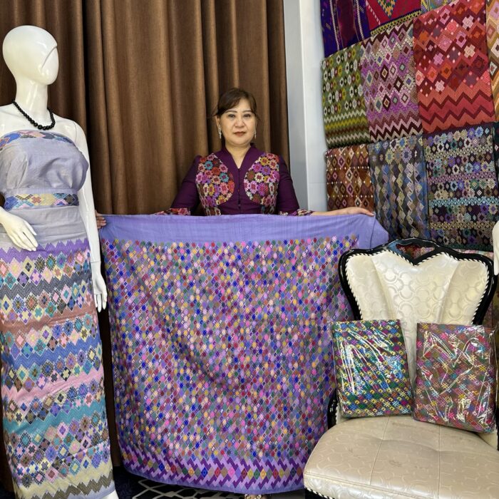 Pure silk with shawl