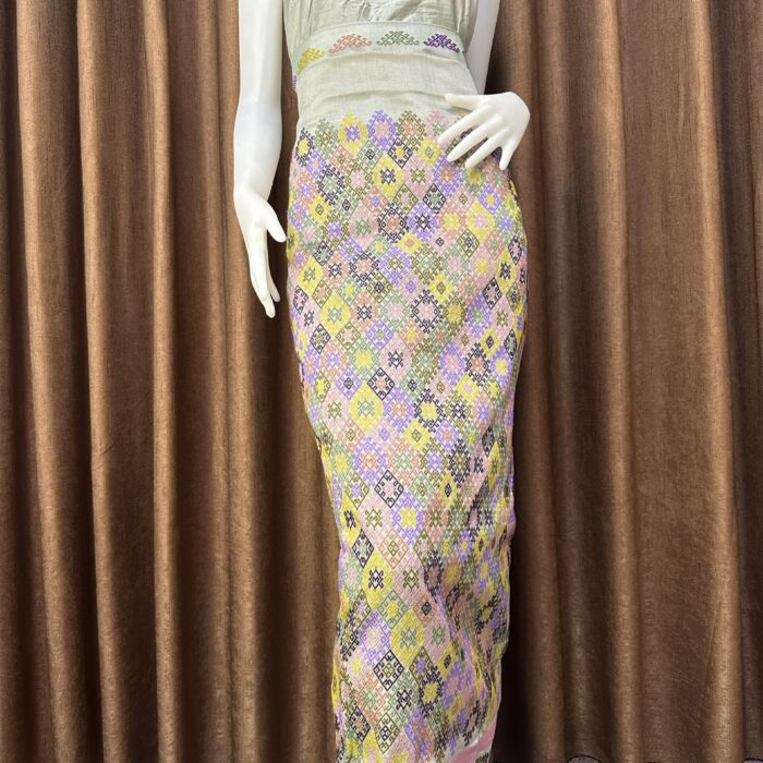 Premium silk with shwal