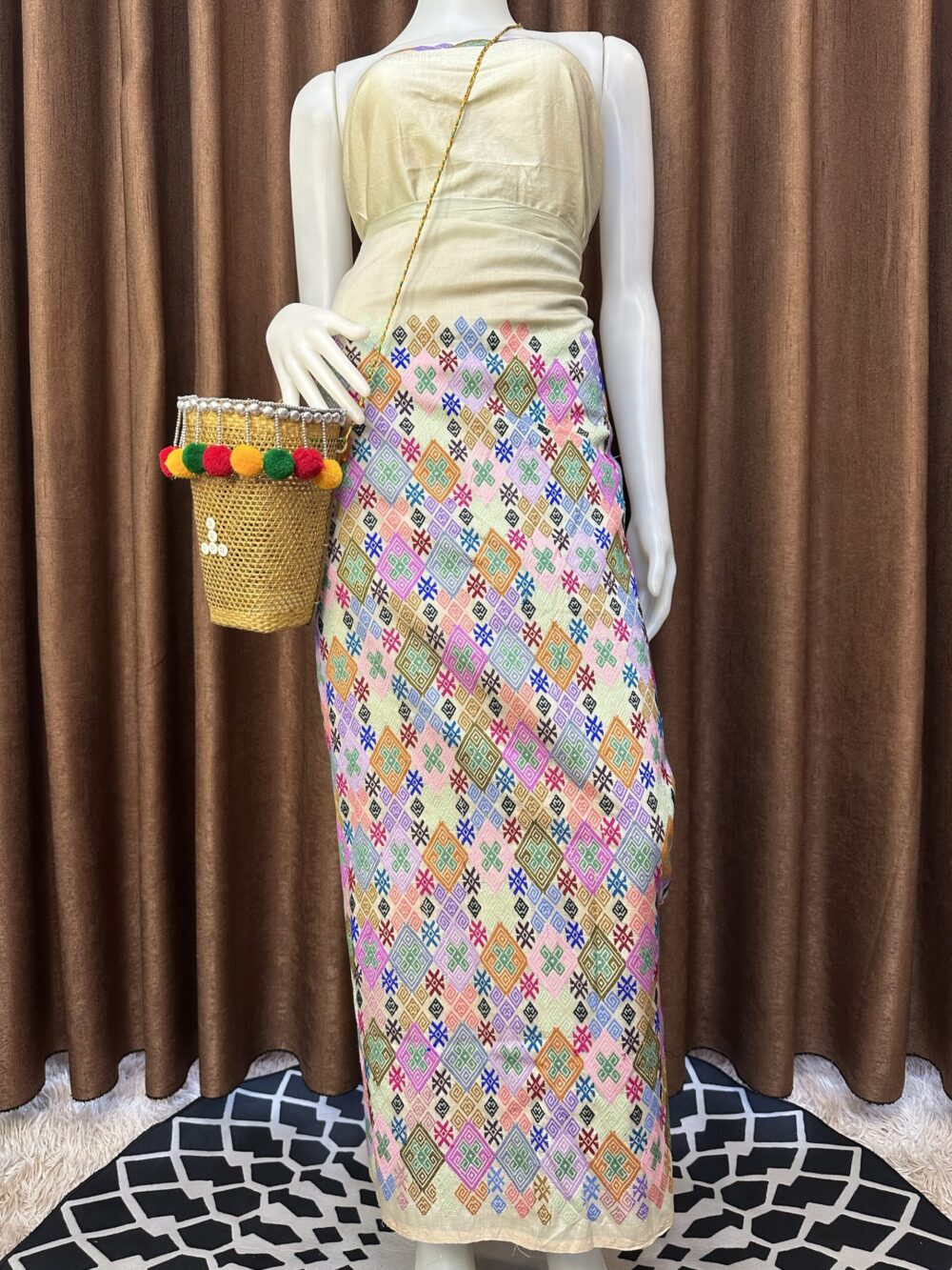 Premium Silk With Shawl - Image 2