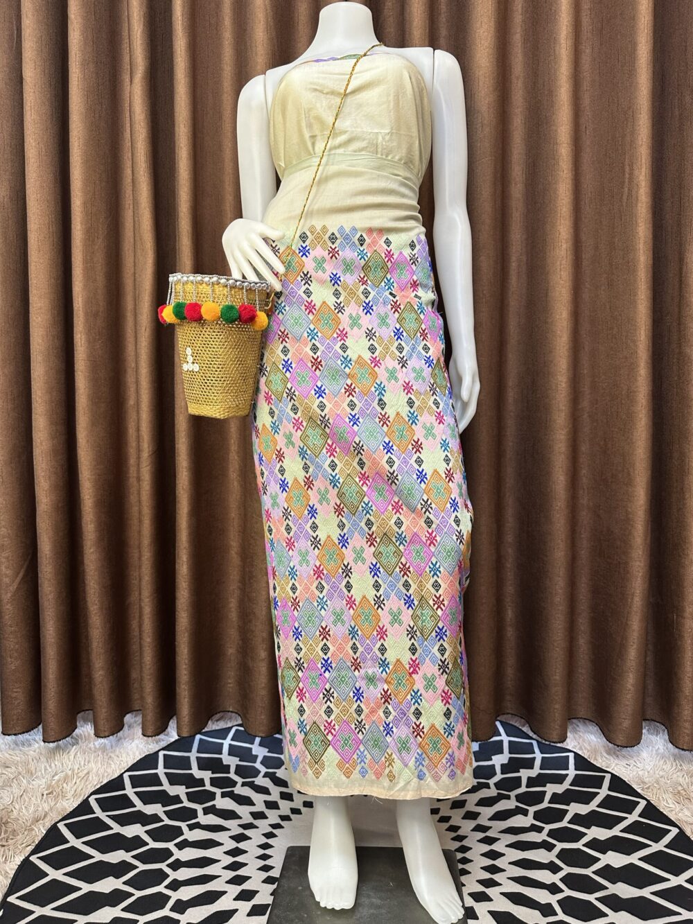 Premium Silk With Shawl - Image 4