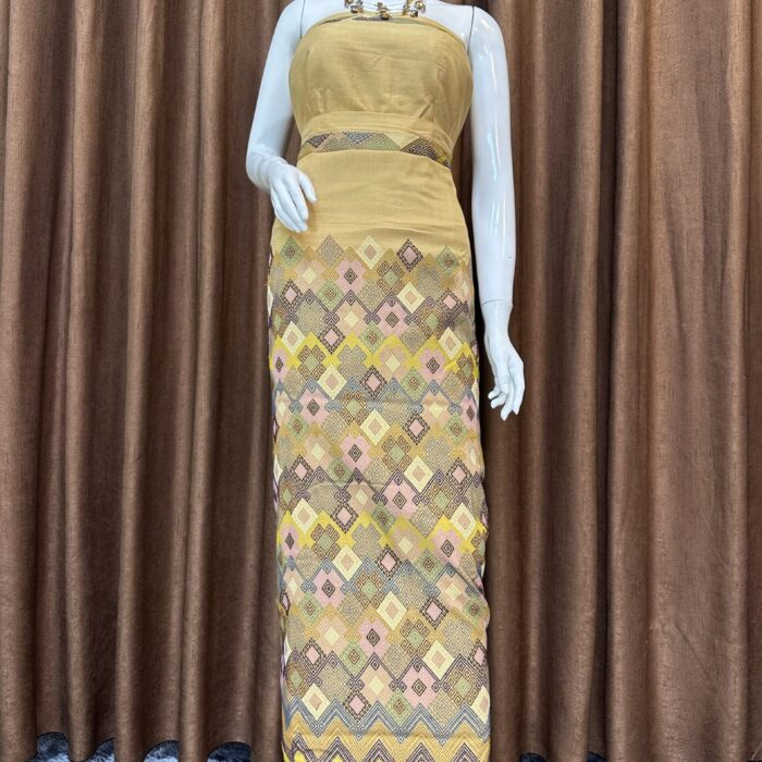 Premium silk with shwal