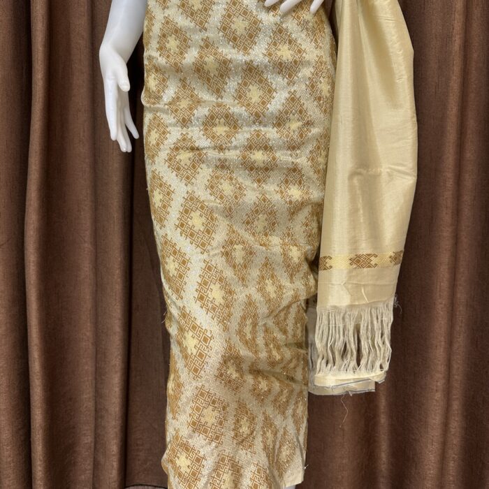 Premium silk with shawl bling