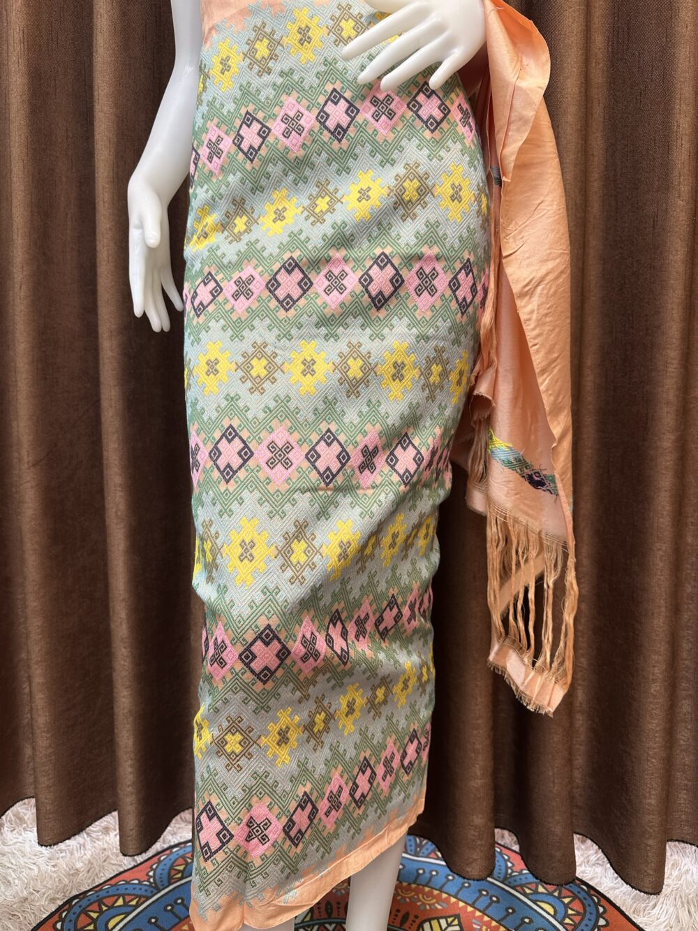 Premium silk with shawl - Image 5