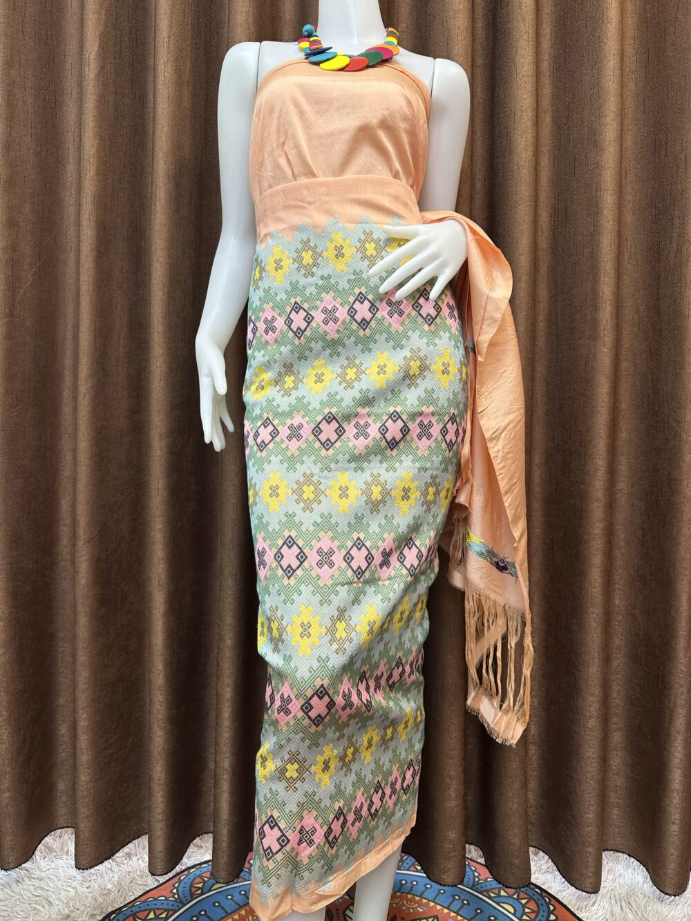 Premium silk with shawl - Image 2
