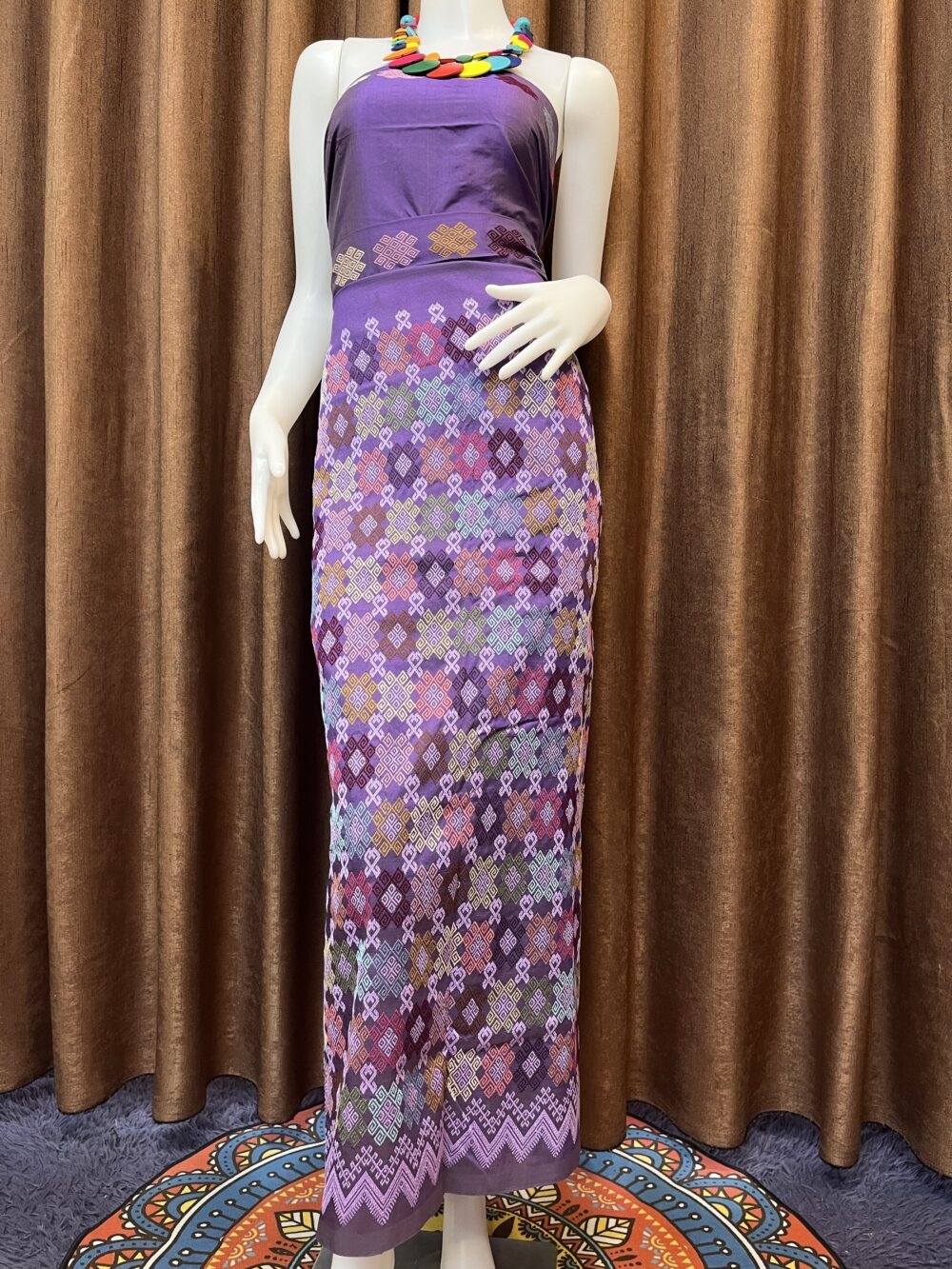 Premium silk with Shawl